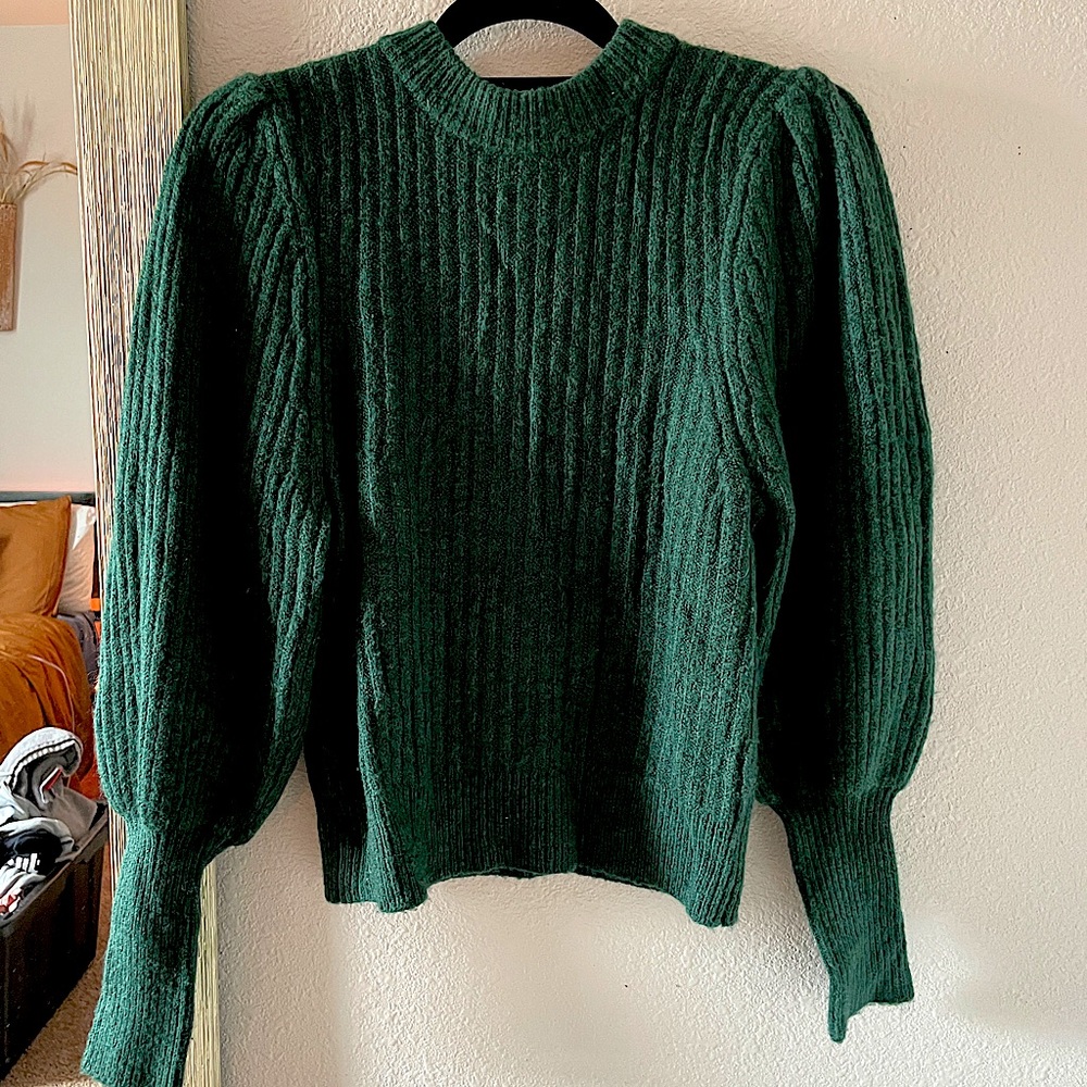 Forest Green Sweater Leith Large